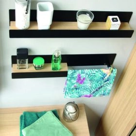 Étagère et porte serviette