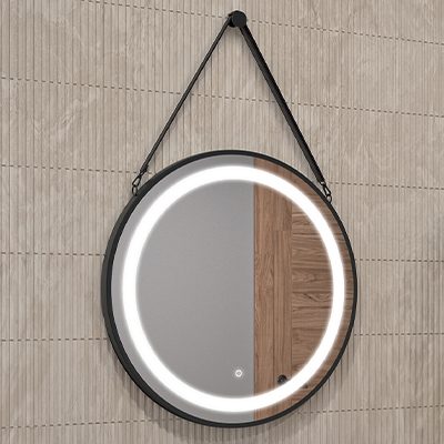 Miroir Benjamin - Fonction Anti-buée et horloge - CCT - LED